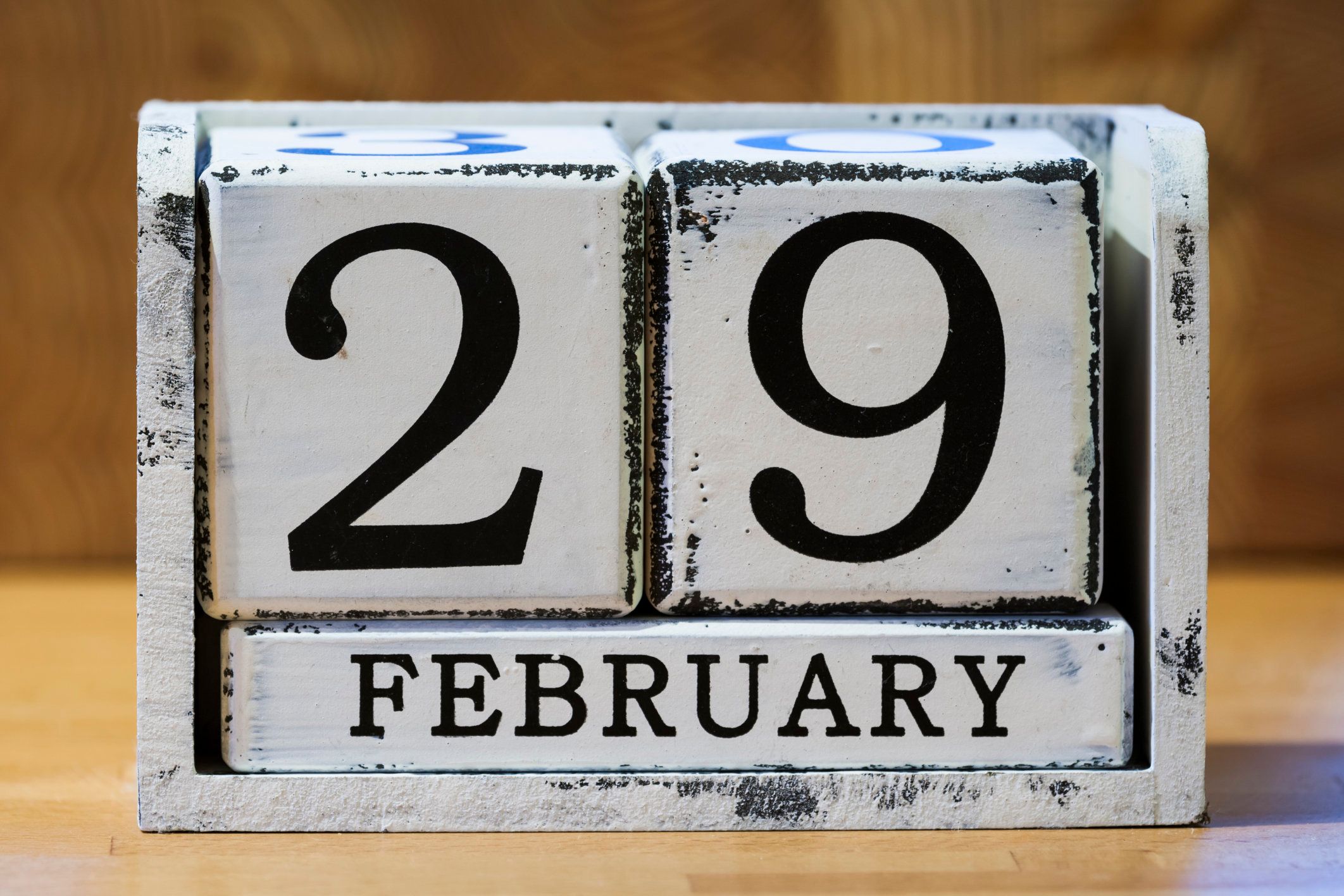 Календарь с датой 29 февраля