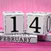 Дата на календаре 14 февраля